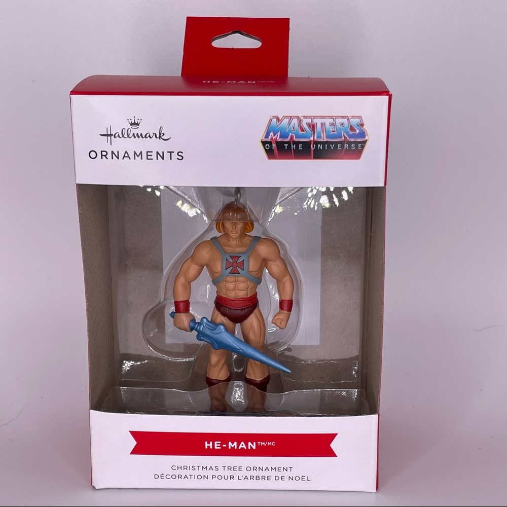 Hallmark 2021 Masters Of The Universe MOTU He-Man Red Box Christmas Ornament